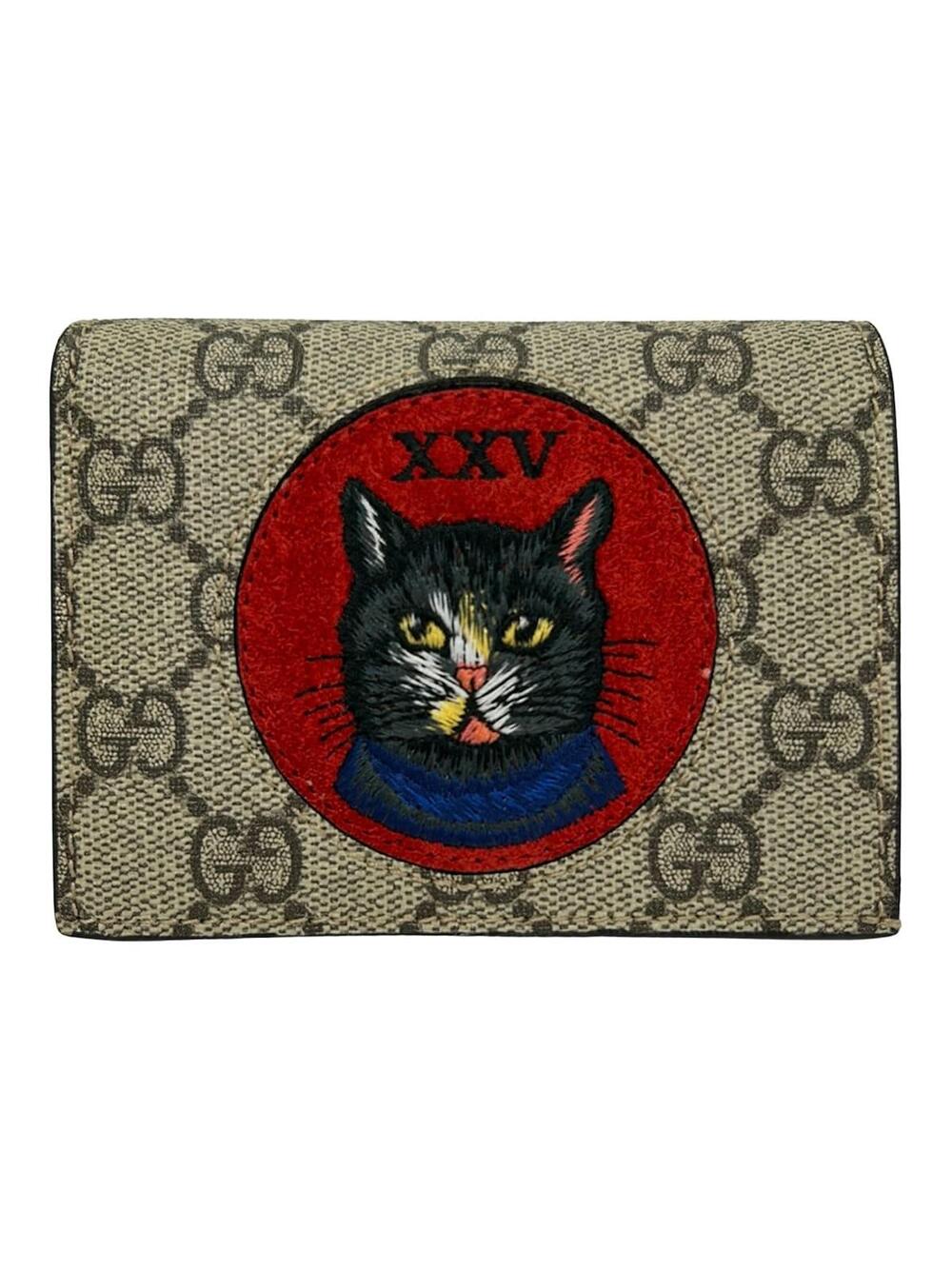 Gucci Mystic Cat Beige Red Multi Pvc #339855G62B